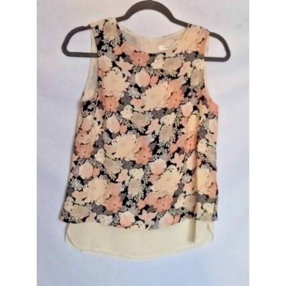 Rose + Olive Top Blouse Sz. XS Sleeveless Floral Lined NEW